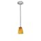 Access Lighting Sherry, LED Pendant, Brushed Steel Finish, Amber Glass 28069-3R-BS/AMB - alternate 1